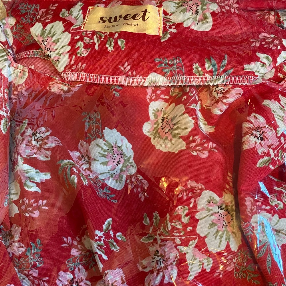 Long sleeve dress floral mermaid design- New